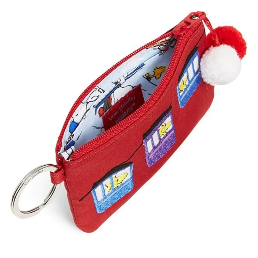 Vera Bradley Peanuts Collection Woodstock Ski Lift Zip ID Lanyard